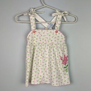 Carter’s vintage made in USA 70s floral romper dress size 24M